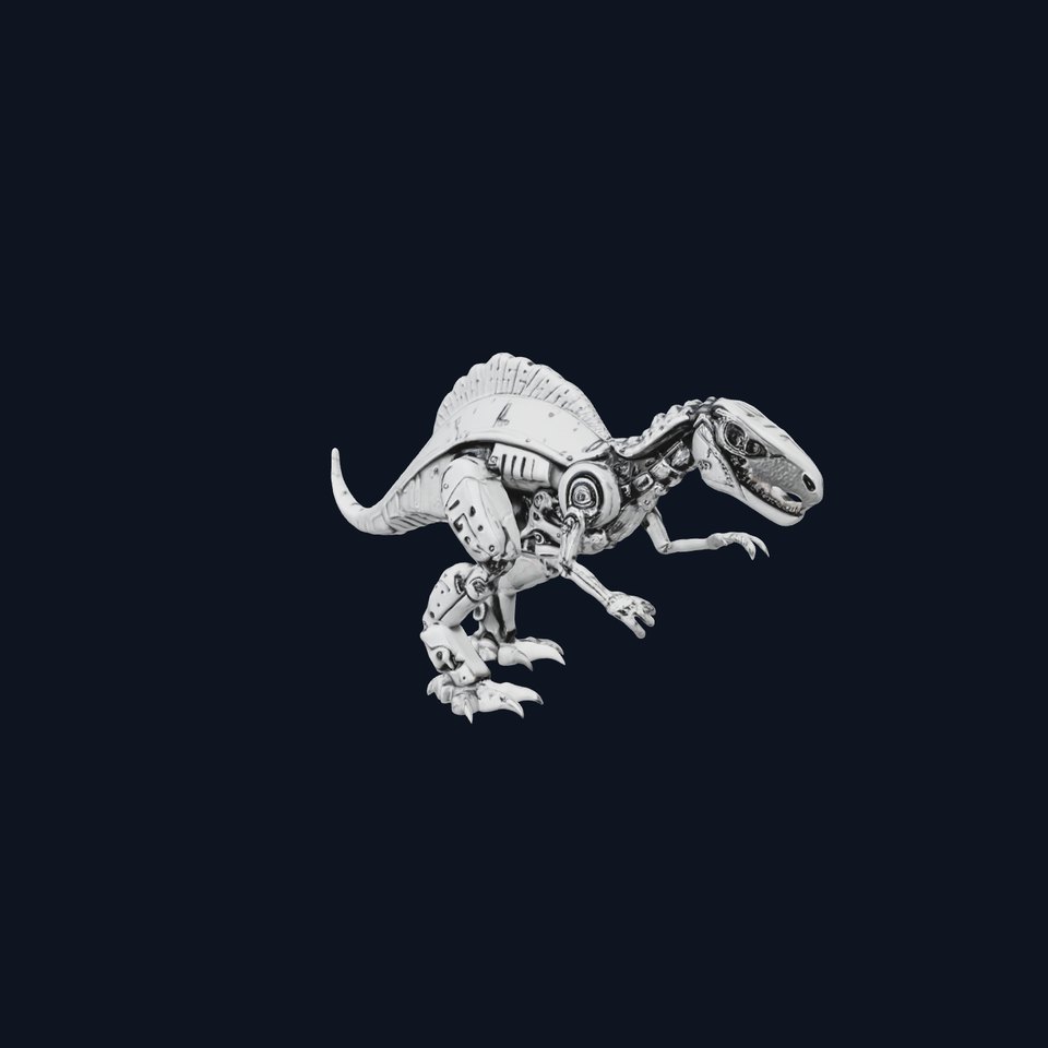 Futuristic Cyber Dinosaur Model Pack